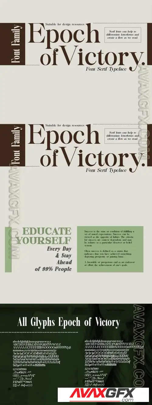 Epoch of Victory // Family Font Serif BLFH5Q7