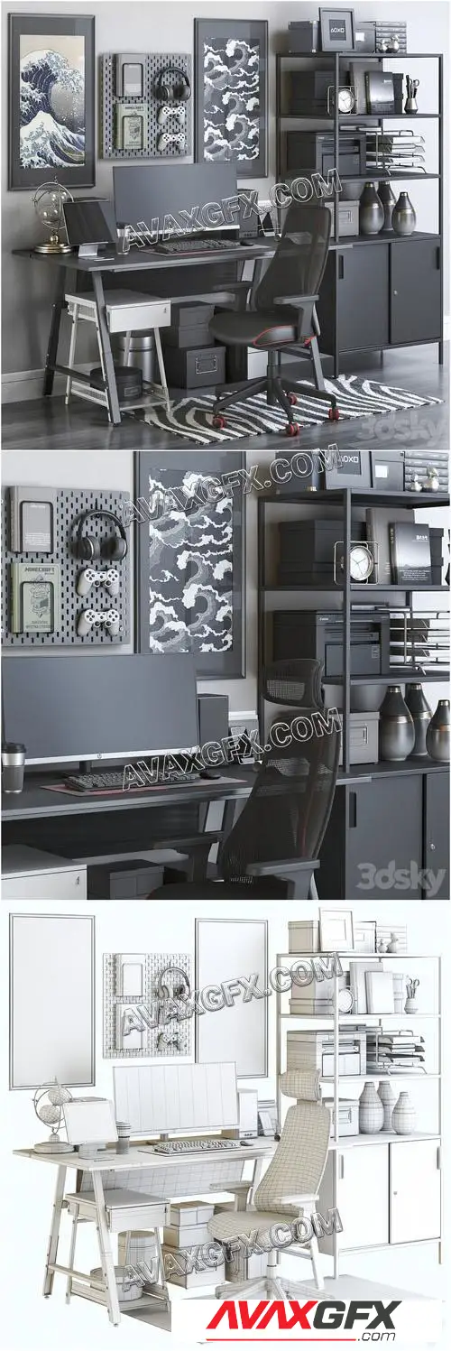 Workplace 139 - 3D Model