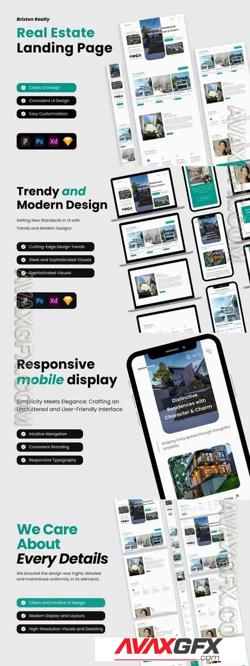 Brixton Realty - Real Estate Landing Page CG7555J