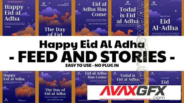 Eid Al Adha Feed and Stories Instagram 58041201 Videohive