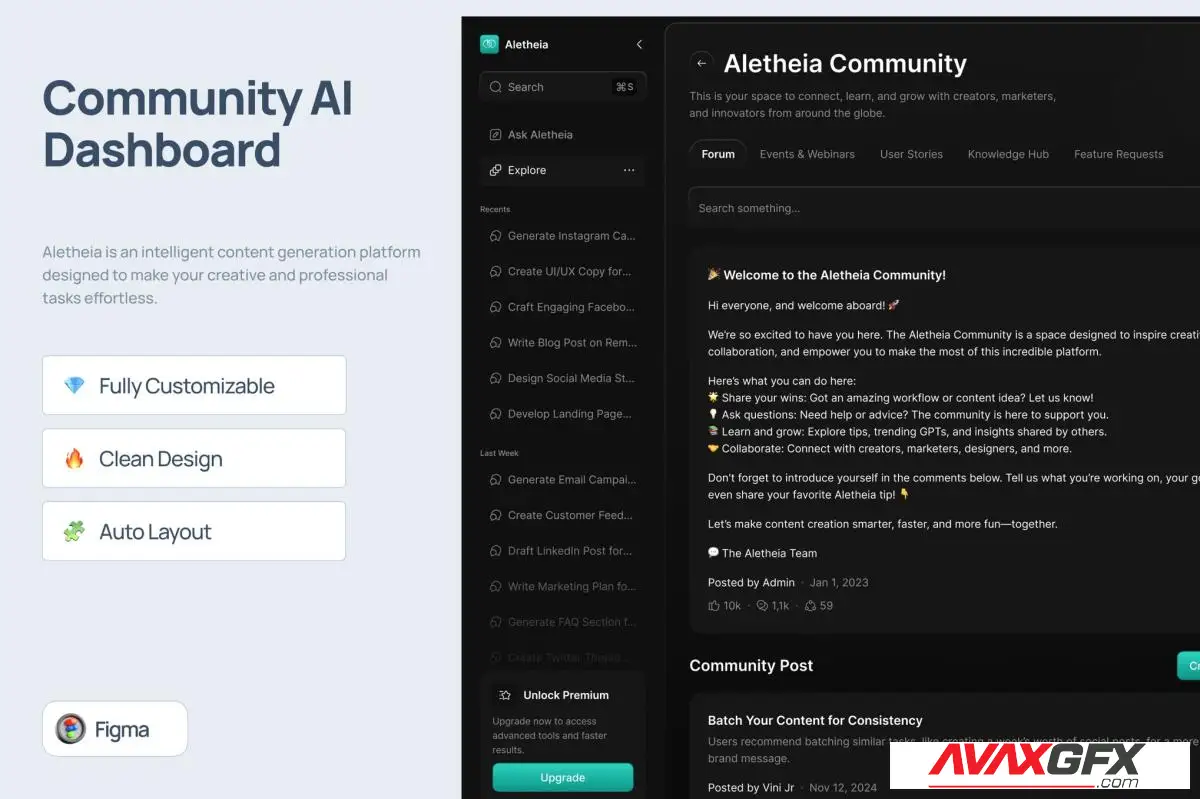 Download Community AI Dashboard - Aletheia GPT 3ZDVPXS