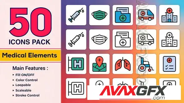 Dual Icons Pack Medical Icons 57881895 Videohive