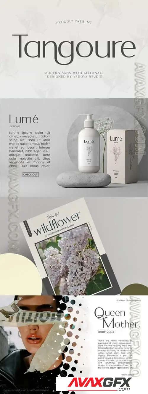 Tangoure Modern Sans Serif HBNSWDJ