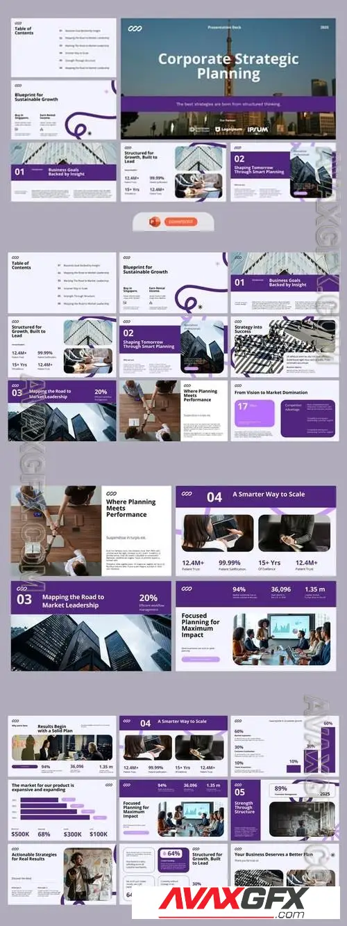 Purple Modern Business Plan KRVC5SJ