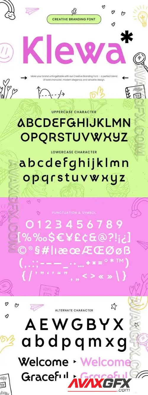 Klewa - Creative Branding Font UAYHT45