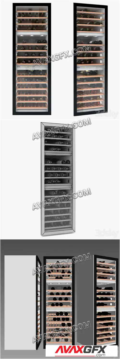 Miele KWT 1602 Vi MasterCool Wine Temperature Control Unit - 3D Model