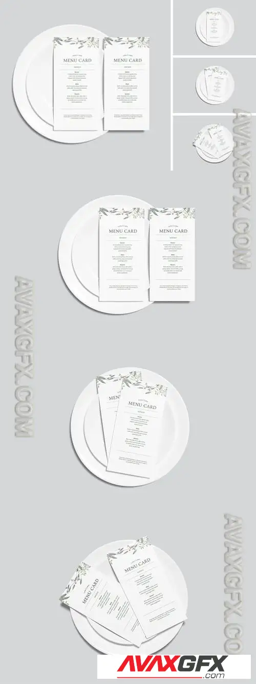 Menu Card Mockup TJYHLDH