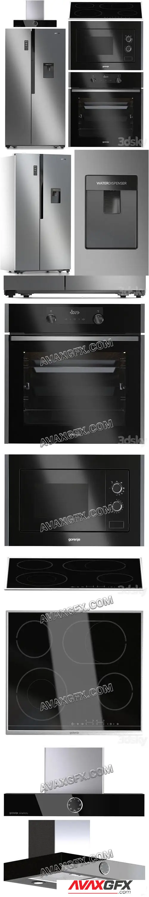 Gorenje kitchen appliances set 4 - 3D Model