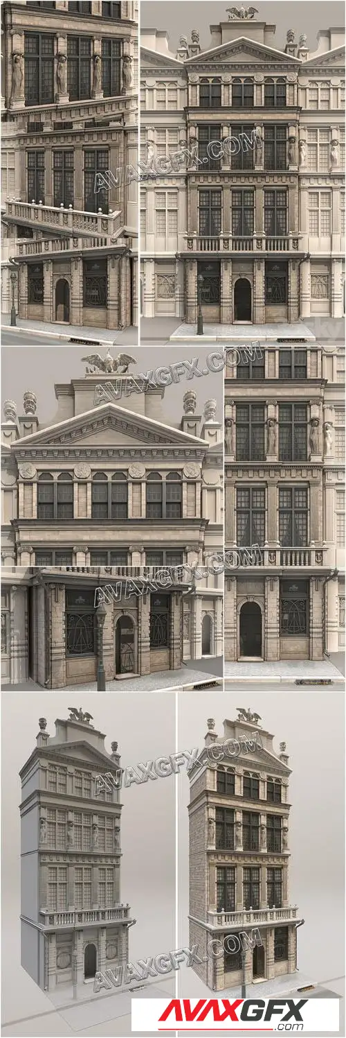 Facade 003 - 3D Model