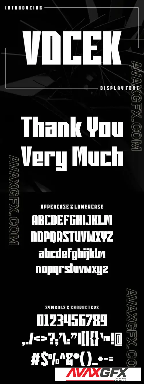 Vocek - Bold Font DPA5ZK9