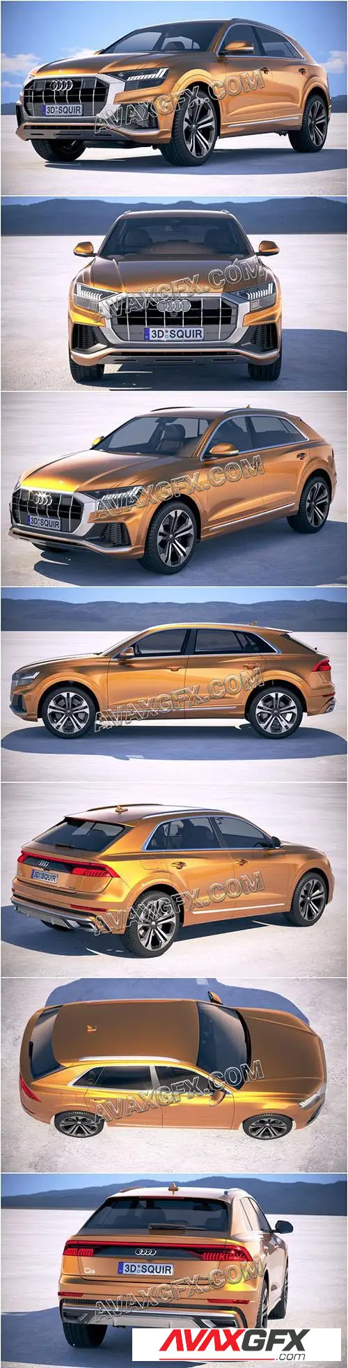 Audi Q8 2019 - 3D Model