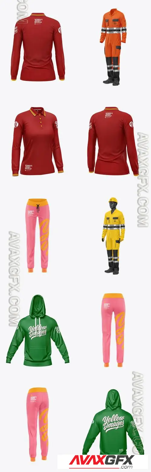 10 Apparel Mockup Bundle 15 - Yellowimages