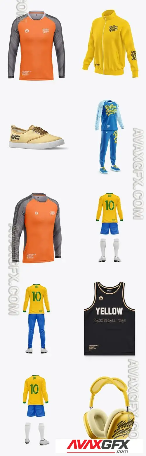 10 Apparel Mockup Bundle 20 - Yellowimages