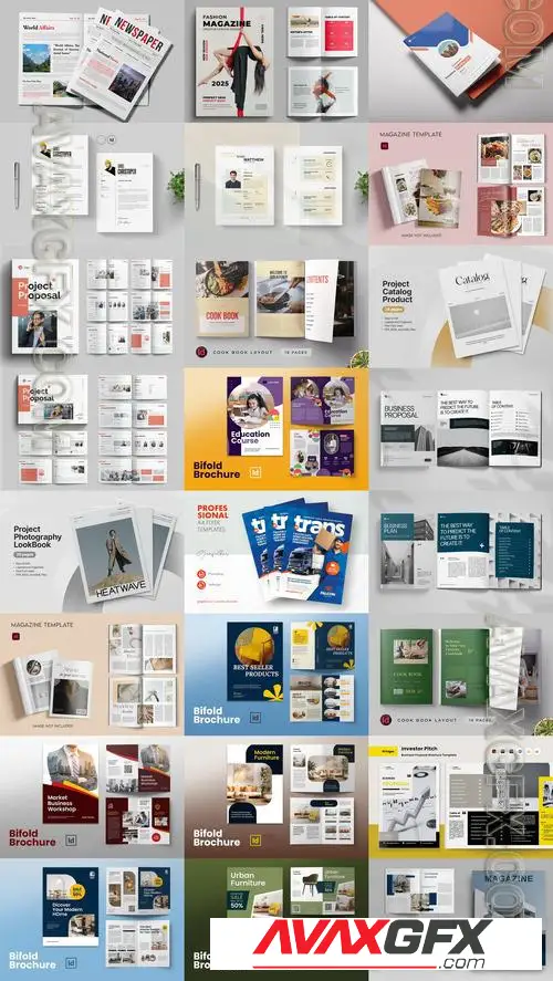 24 Indesign Templates Bundle 7 2025