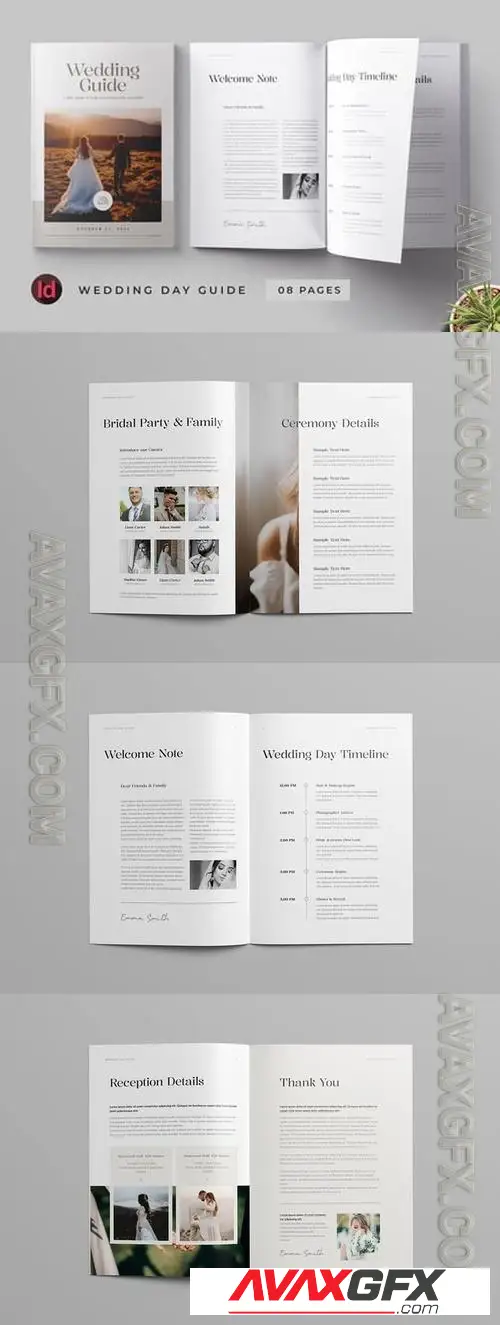Wedding Day Guide Template Q8K3HK9
