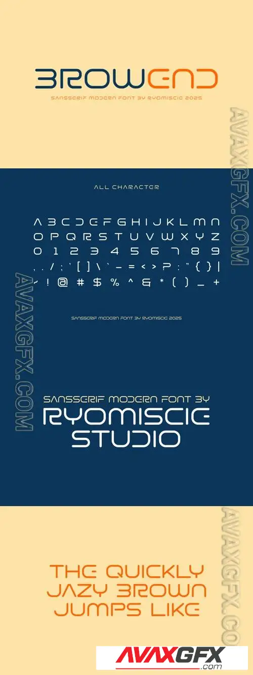 Browend - Sans Serif Modern Font NCBYZVP