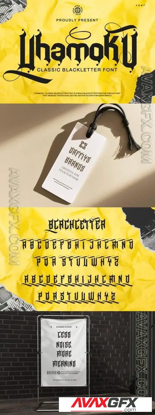 Vhamoku - Classic Blackletter Font UETKYCJ