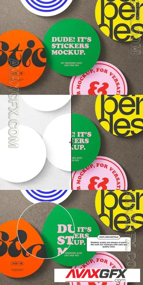 Bold Sticker Paper Mockup S7RDYNF