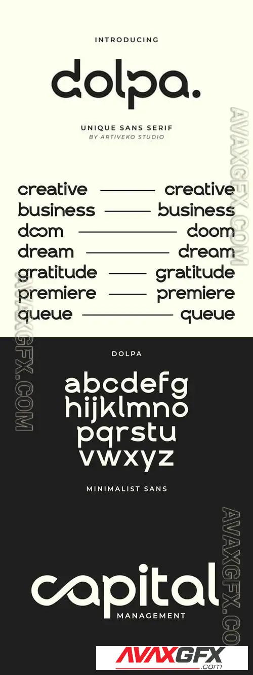 Dolpa Elegant Sans Logo Font 2XY3PR4