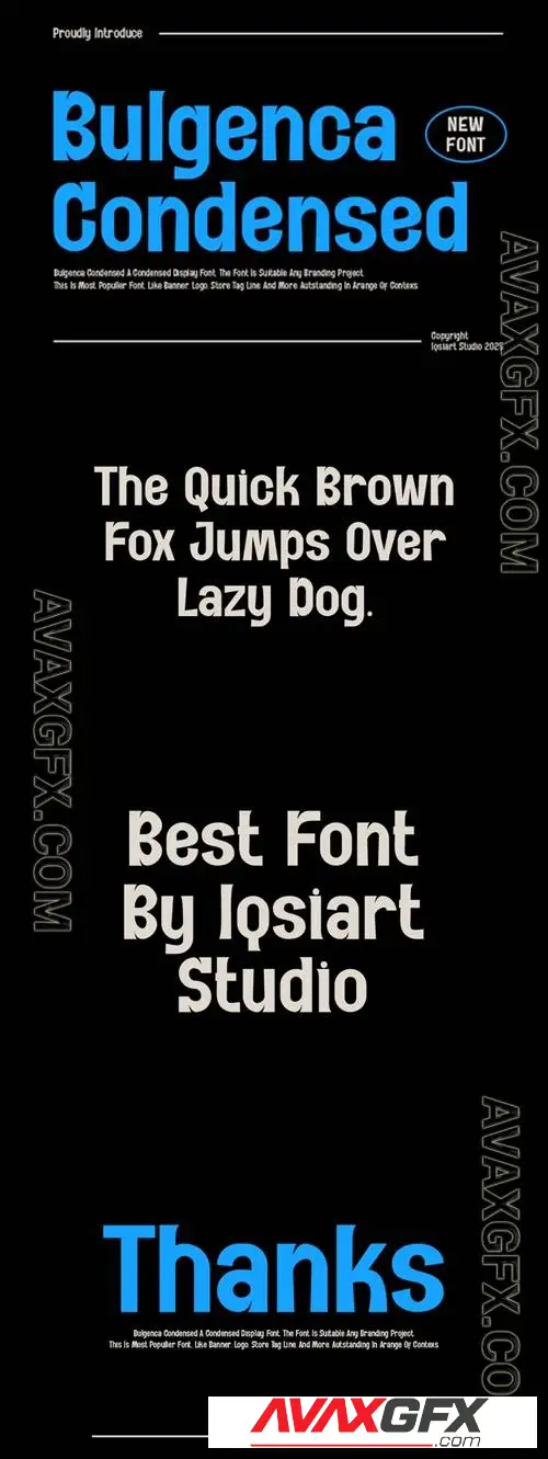 Bulgenca Condensed Sans Font JMYH2UH