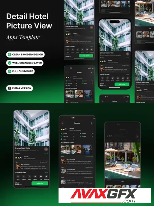 Download Detail Hotel Picture View Apps Template UFQBD37