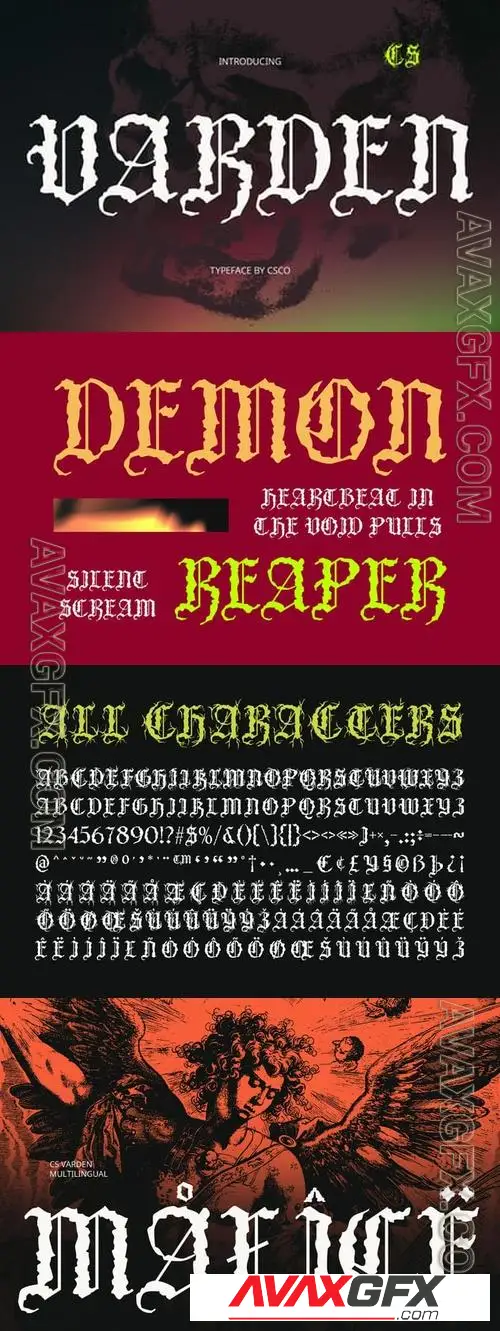 Varden Black Metal Font 8K9XMVG
