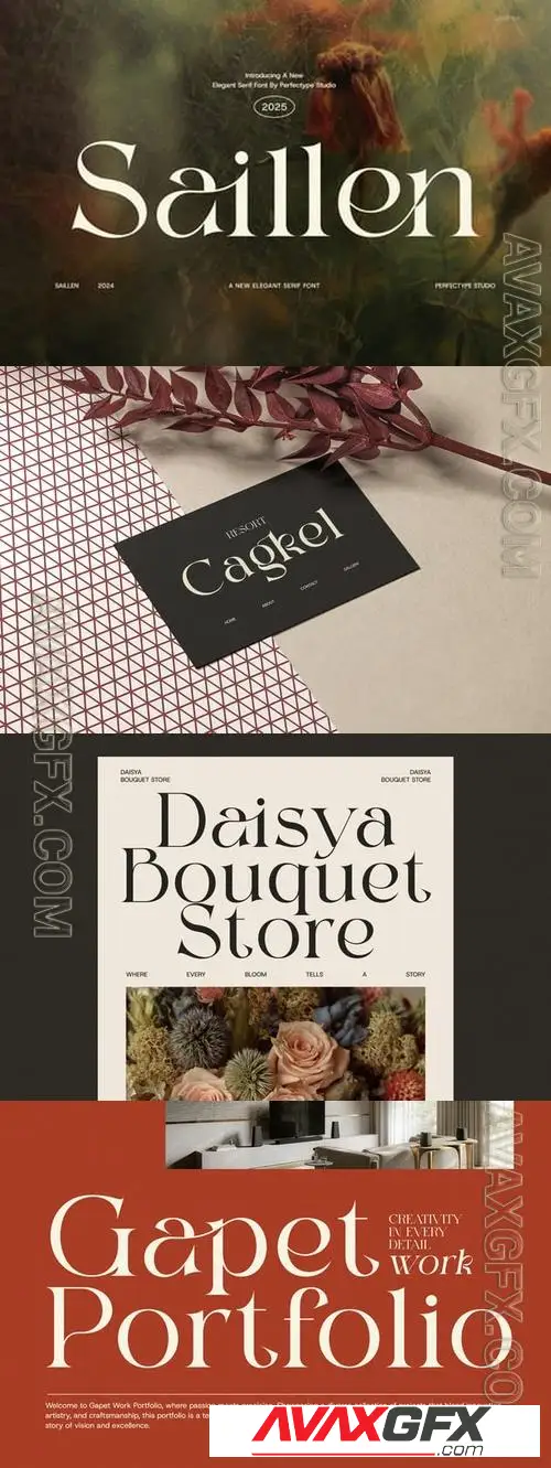 Download Saillen Elegant Serif Font JDTMF75