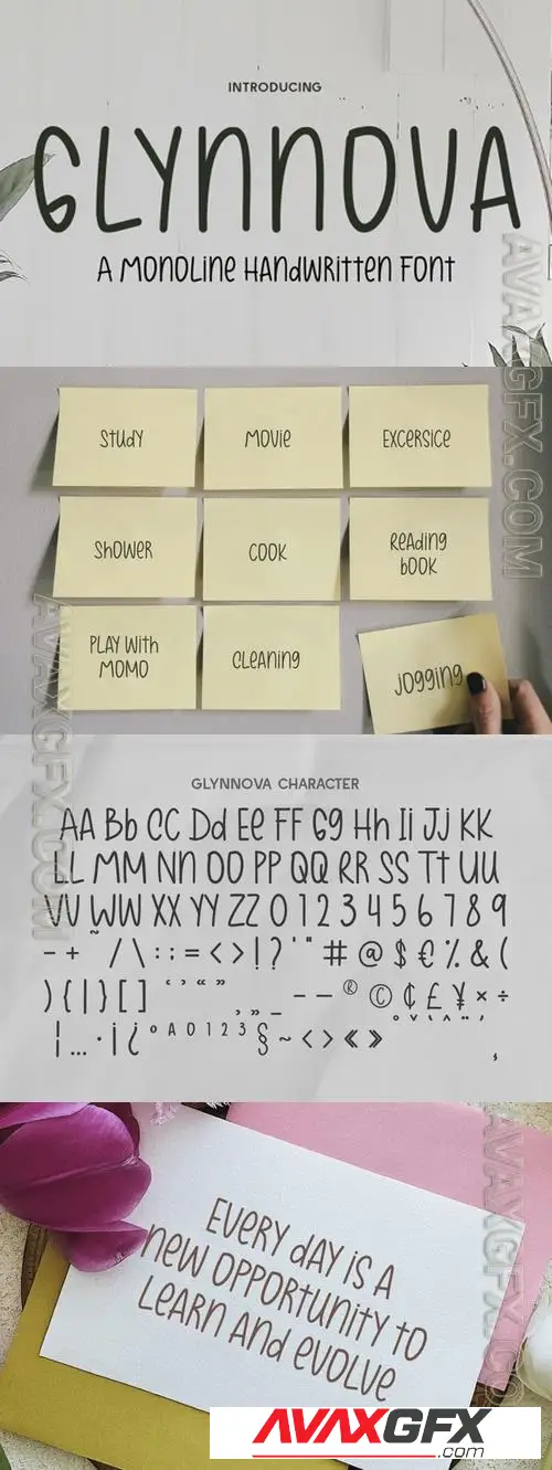 Glynnova - Monoline Handwritten KME2GZW