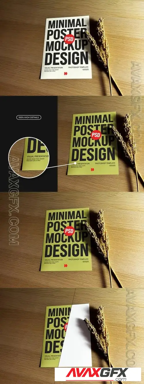 Minimal Poster Mockup Z837Y53