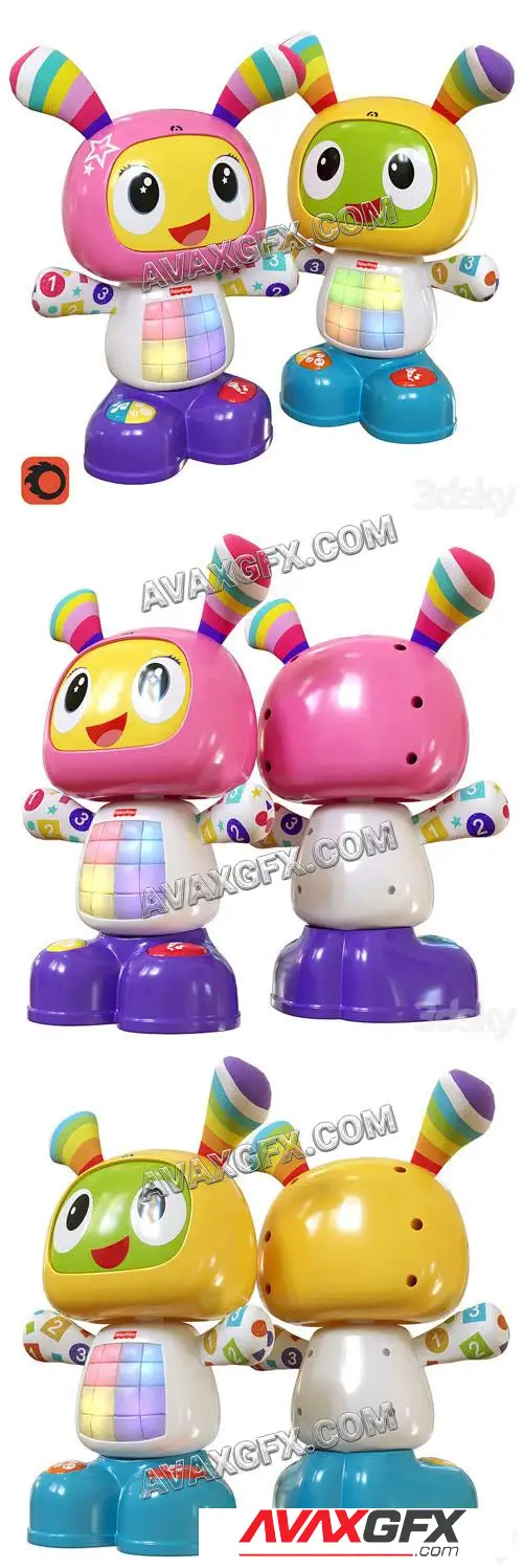Fisher-Price Bibo & Bibel - 3D Model