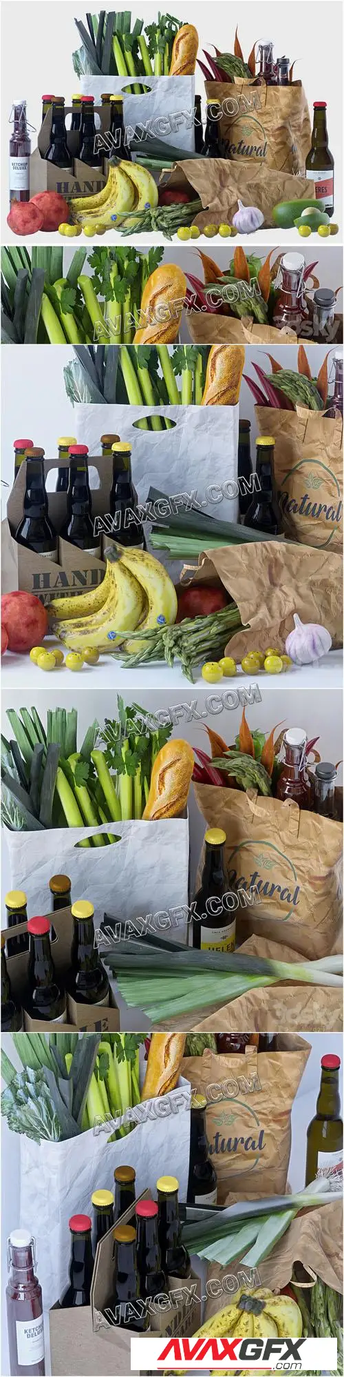 Grocery bags 3 - 3D Model