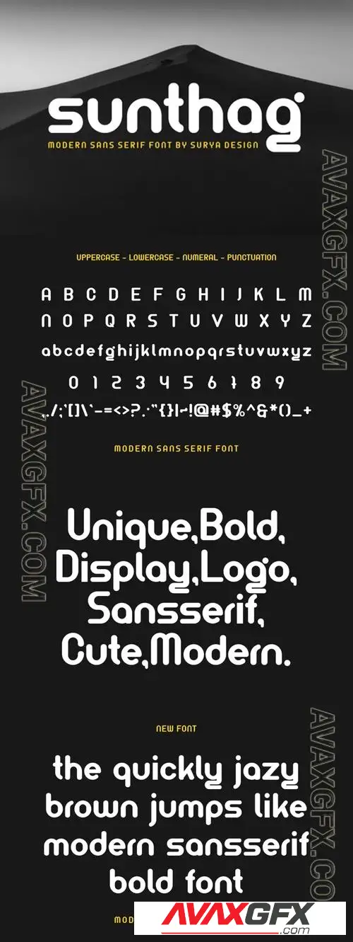 Sunthag - Modern Font NM53RFP