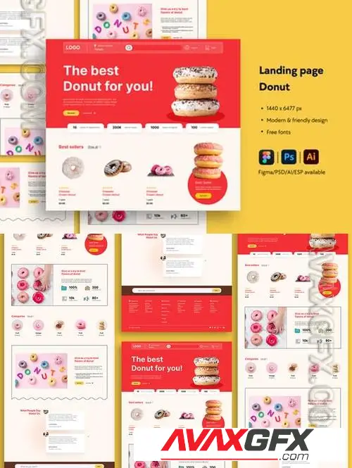 Bakery Website Landing Page BD4ZJ7G