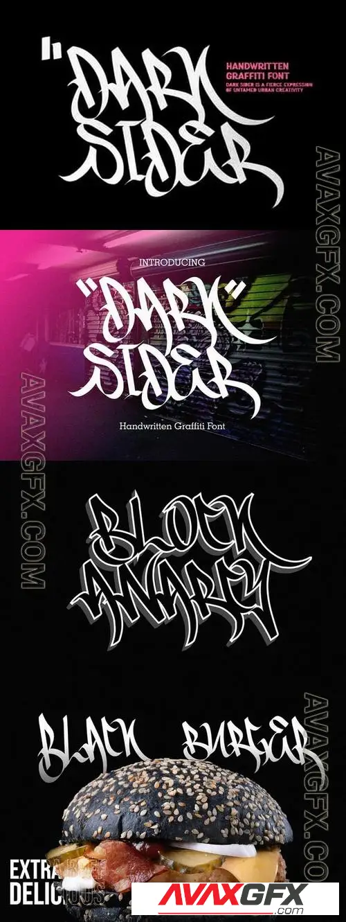 Dark Sider вЂ“ Handwritten Graffiti Font YH3Q2WV