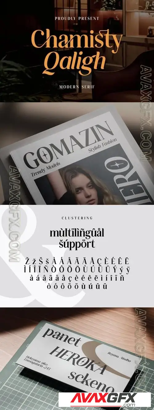 Chamisty Qaligh вЂ“ Modern Serif 7GZ69HW