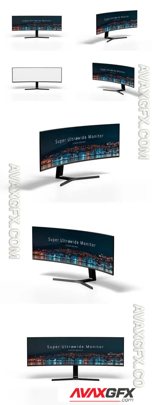 Ultrawide Monitor Mockup 6ZC3MM6