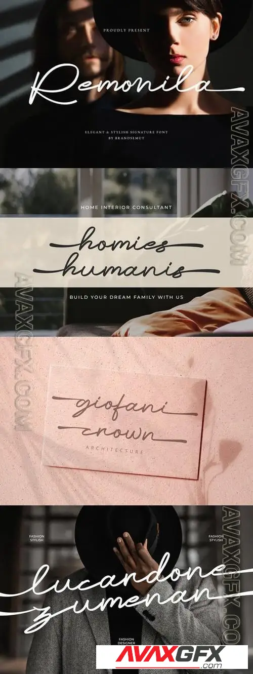 Remonila вЂ“ Elegant Handwritten Script 8WZKXC8