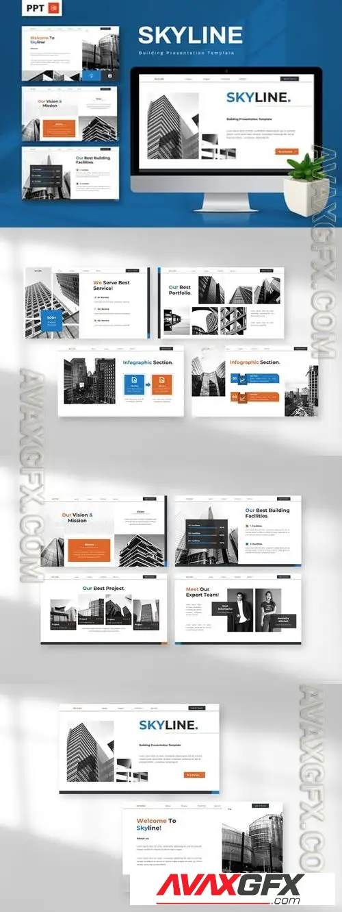 Skyline - Building Powerpoint DNJTC5V