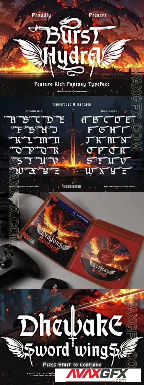 Bust Hydra Font DNZJECY