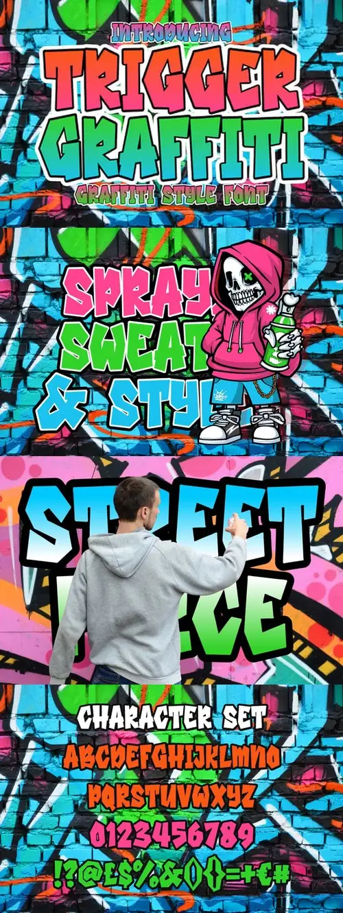 Download Trigger Graffiti - Graffiti Font F2BGTYD
