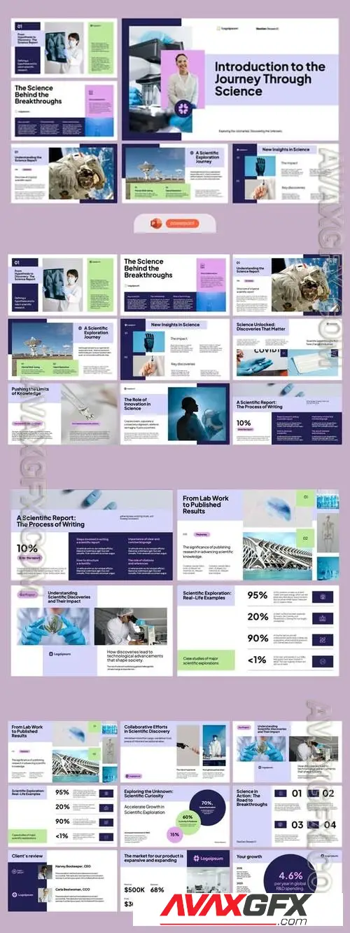 White Purple Pink Science Research V7VVNB3