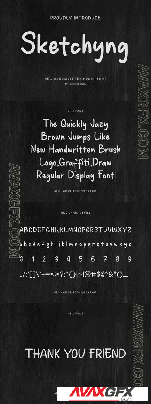 Sketchyng - Handwritten Font N4DX7ZQ