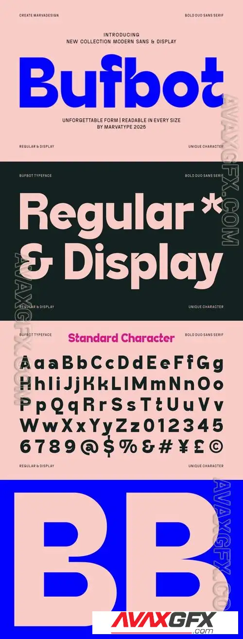 Bufbot - Display Sans Font X5QNHS6