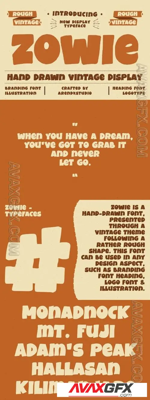 Zowie - Display Font MHGM4LG