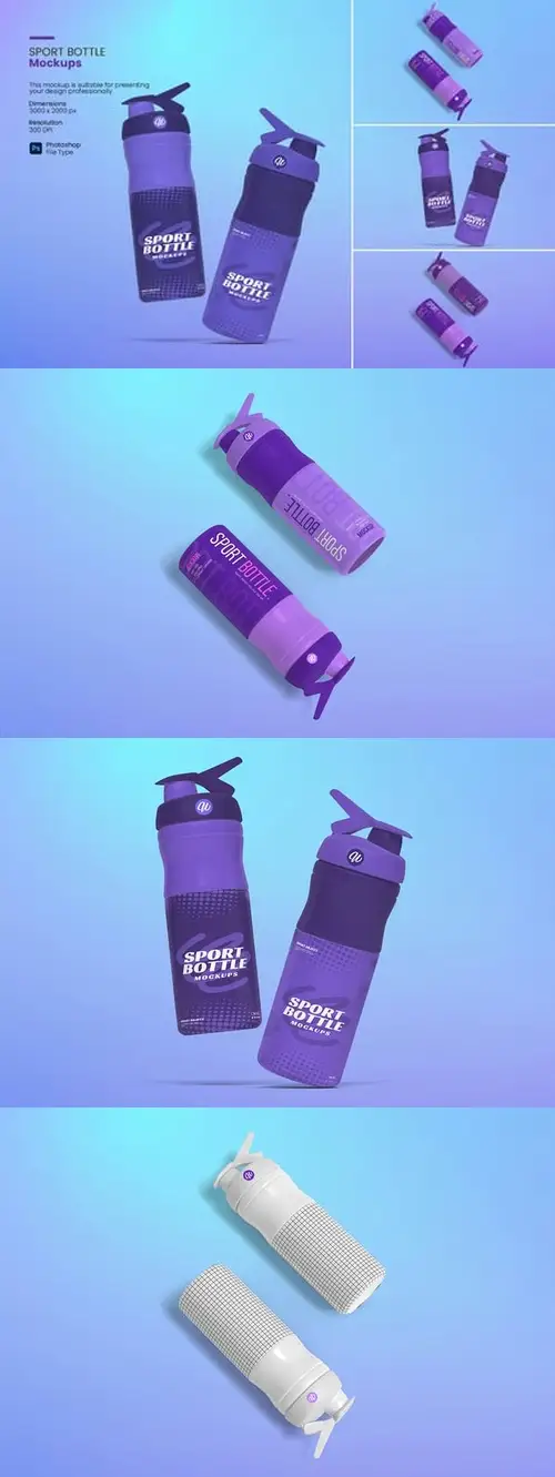 Download Sport Bottle Mockup E7793NE