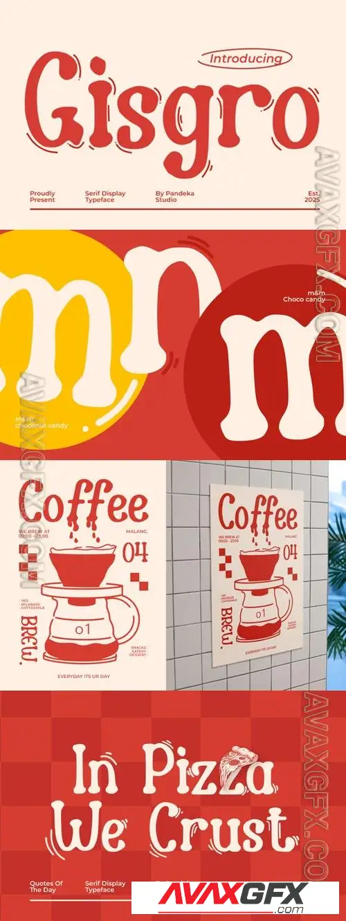 Gisgro - Chunky Serif Typeface 4JZ5GSL