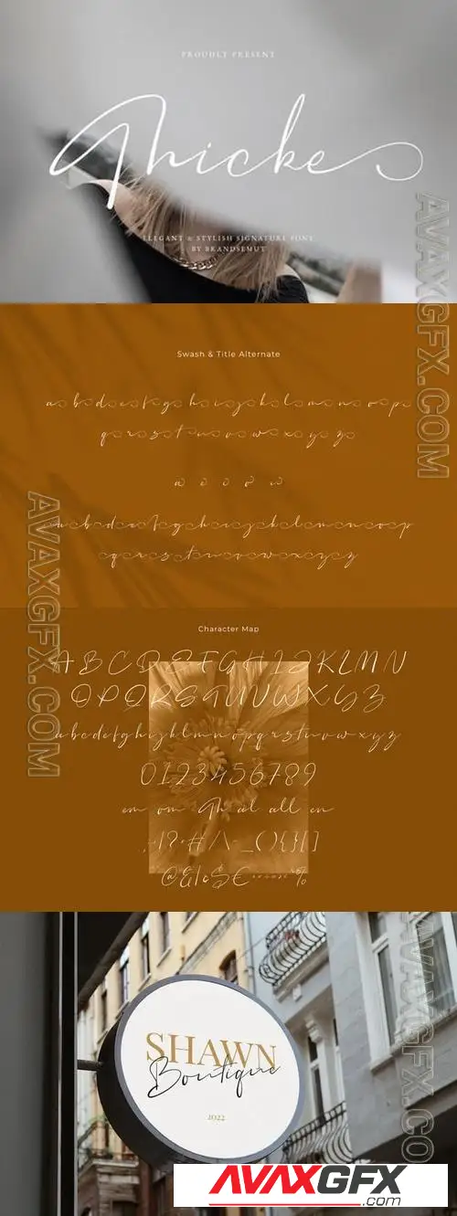 Thicke вЂ“ Elegant Handwritten Font 3WC7EBS