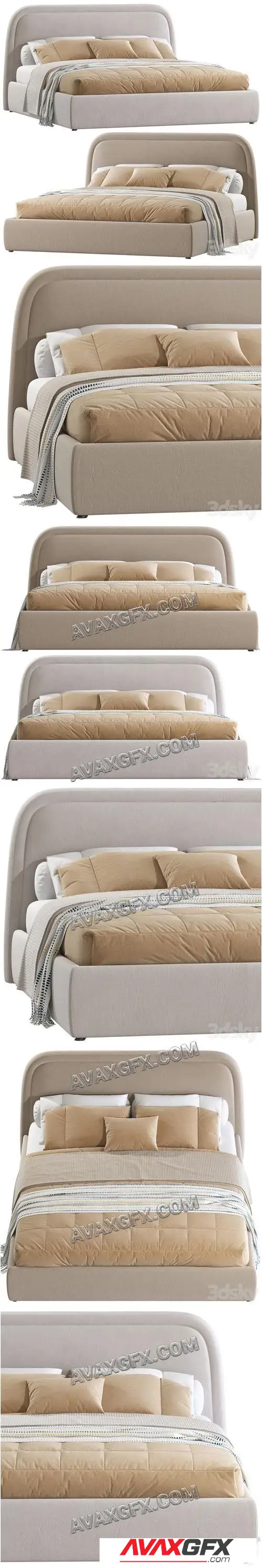 Double bed 63 - 3D Model
