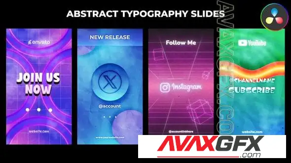 Download Abstract Typography Logo Vertical for DaVinci Resolve 58141503