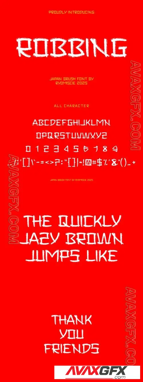Robbing - Brush Font ALTVWDE